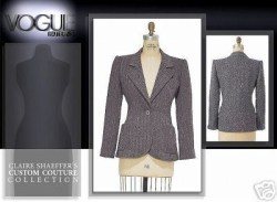 7467 VOGUE CLAIRE SHAEFFER CUSTOM LINED JACKET PATTERN 6-10 or 12 to 16 choice   new 